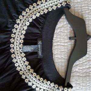 Beautiful INC black embroidered dress